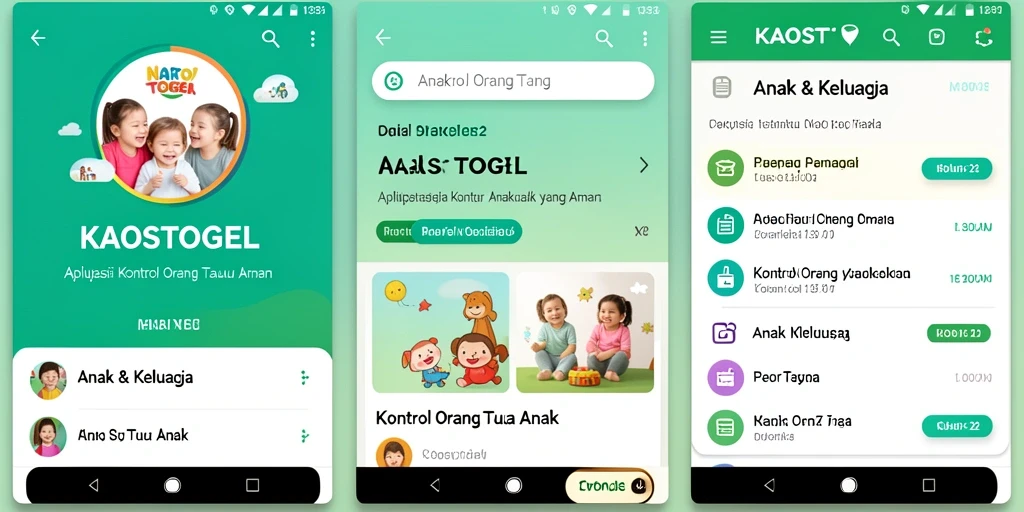 Tampilan antarmuka KAOSTOGEL yang intuitif dan mudah digunakan.