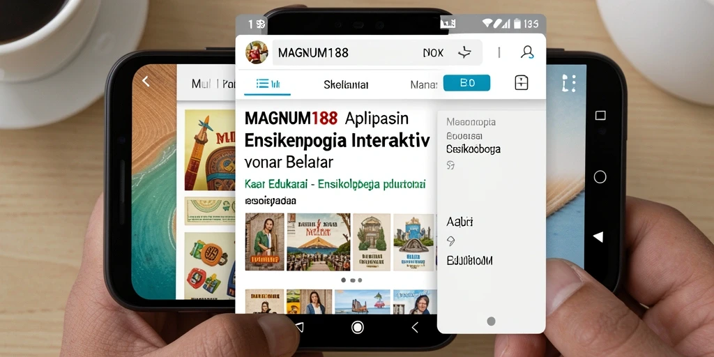 Tampilan antarmuka aplikasi MAGNUM188 yang informatif dan menarik.