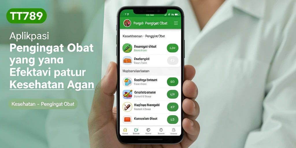 Antarmuka user-friendly aplikasi Pengingat Obat TT789.