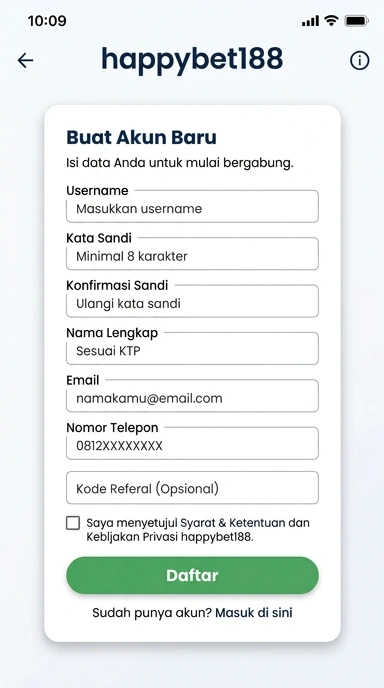Panduan Lengkap Membuat Akun Baru happybet188